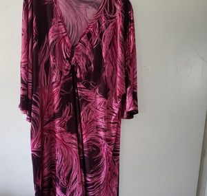 Pink and brown dress